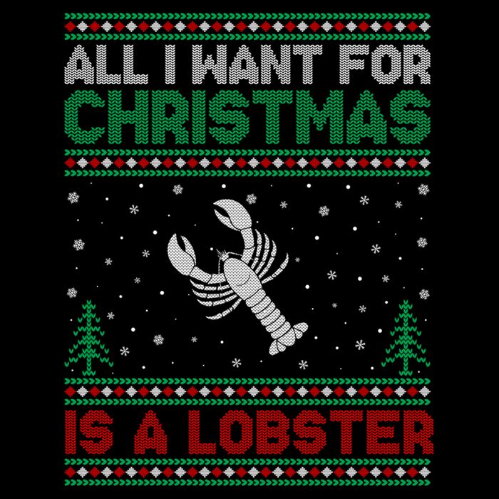All I Want For Xmas Is A Lobster Ugly Christmas Gift Flexfit Unipanel Trucker Cap