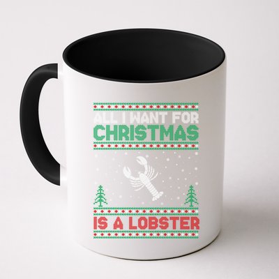 All I Want For Xmas Is A Lobster Ugly Christmas Gift Mug