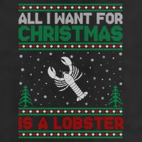 All I Want For Xmas Is A Lobster Ugly Christmas Gift 11oz C Handle Ceramic Mug