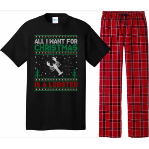 All I Want For Xmas Is A Lobster Ugly Christmas Gift Pajama Set