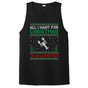 All I Want For Xmas Is A Lobster Ugly Christmas Gift PosiCharge Competitor Tank