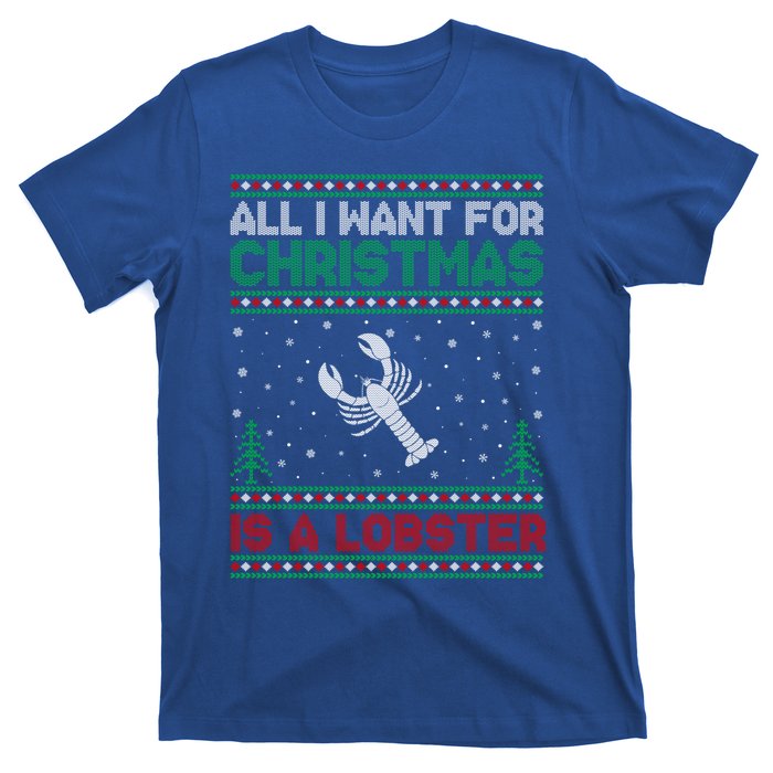 All I Want For Xmas Is A Lobster Ugly Christmas Gift T-Shirt