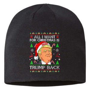 All I Want For Christmas Is Trump Back 2024 Sustainable Beanie