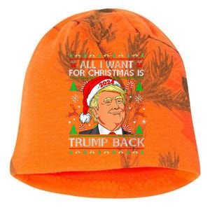 All I Want For Christmas Is Trump Back 2024 Kati - Camo Knit Beanie