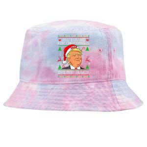 All I Want For Christmas Is Trump Back 2024 Tie-Dyed Bucket Hat