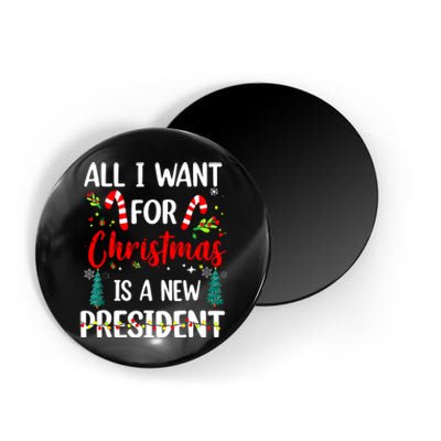 All I Want For Christmas Is A New President Xmas Pajama Magnet