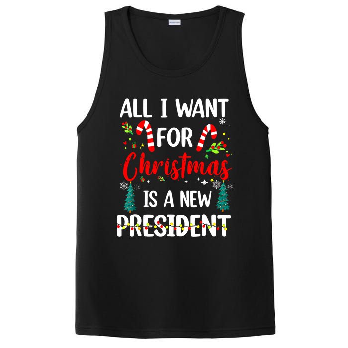 All I Want For Christmas Is A New President Xmas Pajama PosiCharge Competitor Tank