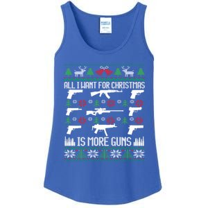 All I Want Is More Guns Collector Hunting Ugly Christmas Gift Ladies Essential Tank