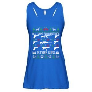 All I Want Is More Guns Collector Hunting Ugly Christmas Gift Ladies Essential Flowy Tank