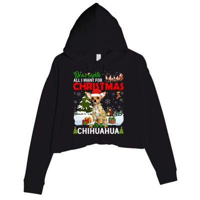 All I Want For Christmas Is A Chihuahua Family Pajamas Cool Gift Crop Fleece Hoodie