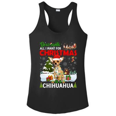 All I Want For Christmas Is A Chihuahua Family Pajamas Cool Gift Ladies PosiCharge Competitor Racerback Tank