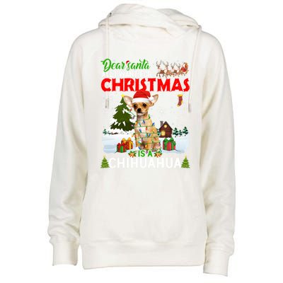 All I Want For Christmas Is A Chihuahua Family Pajamas Cool Gift Womens Funnel Neck Pullover Hood