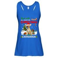 All I Want For Christmas Is A Chihuahua Family Pajamas Cool Gift Ladies Essential Flowy Tank