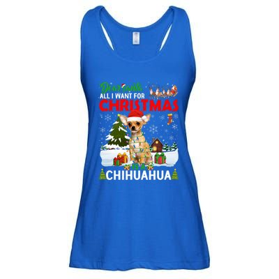 All I Want For Christmas Is A Chihuahua Family Pajamas Cool Gift Ladies Essential Flowy Tank