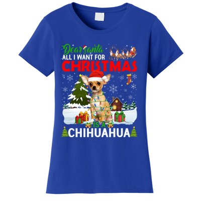 All I Want For Christmas Is A Chihuahua Family Pajamas Cool Gift Women's T-Shirt