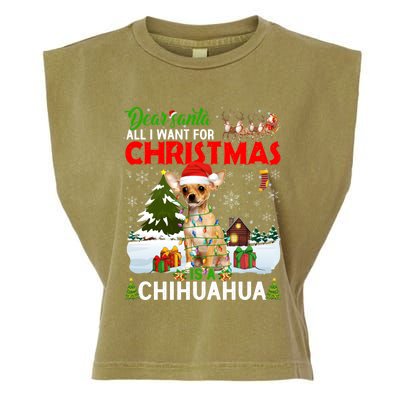 All I Want For Christmas Is A Chihuahua Family Pajamas Cool Gift Garment-Dyed Women's Muscle Tee