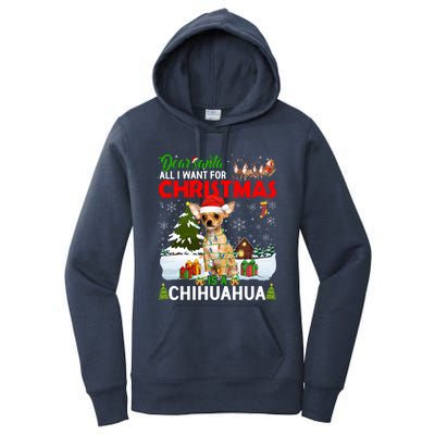 All I Want For Christmas Is A Chihuahua Family Pajamas Cool Gift Women's Pullover Hoodie