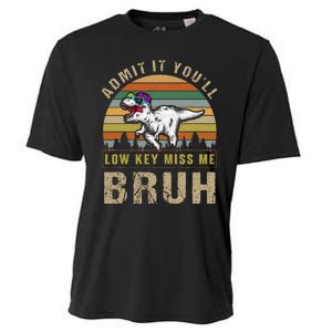 Admit It YouLl Low Key Miss Me Bruh Cooling Performance Crew T-Shirt