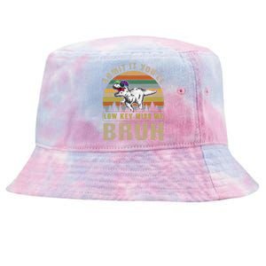 Admit It YouLl Low Key Miss Me Bruh Tie-Dyed Bucket Hat