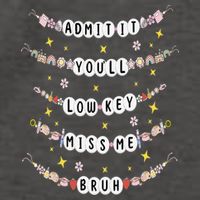 Admit It Youll Lowkey Miss Me Bruh Bracelets Teacher Vector Backpack