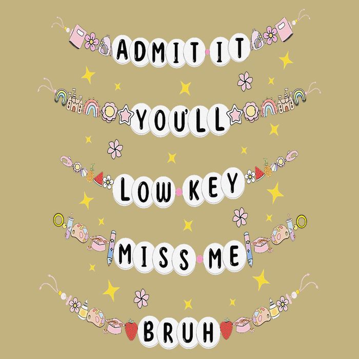 Admit It Youll Lowkey Miss Me Bruh Bracelets Teacher Cooling Performance Crew T-Shirt