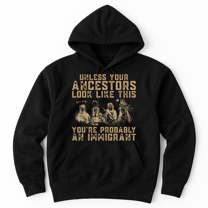 American Indian YouRe Probably An Immigrant Hoodie