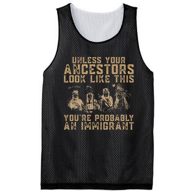 American Indian YouRe Probably An Immigrant Mesh Reversible Basketball Jersey Tank