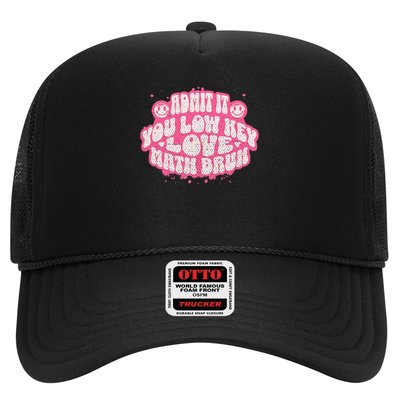 Admit It You Low Key Love Math Bruh retro math teacher Trucker Hat