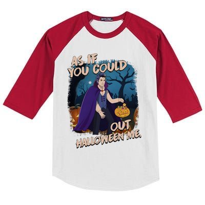 As If You Could Out Halloween Vampire Costume Edward Kids Colorblock Raglan Jersey