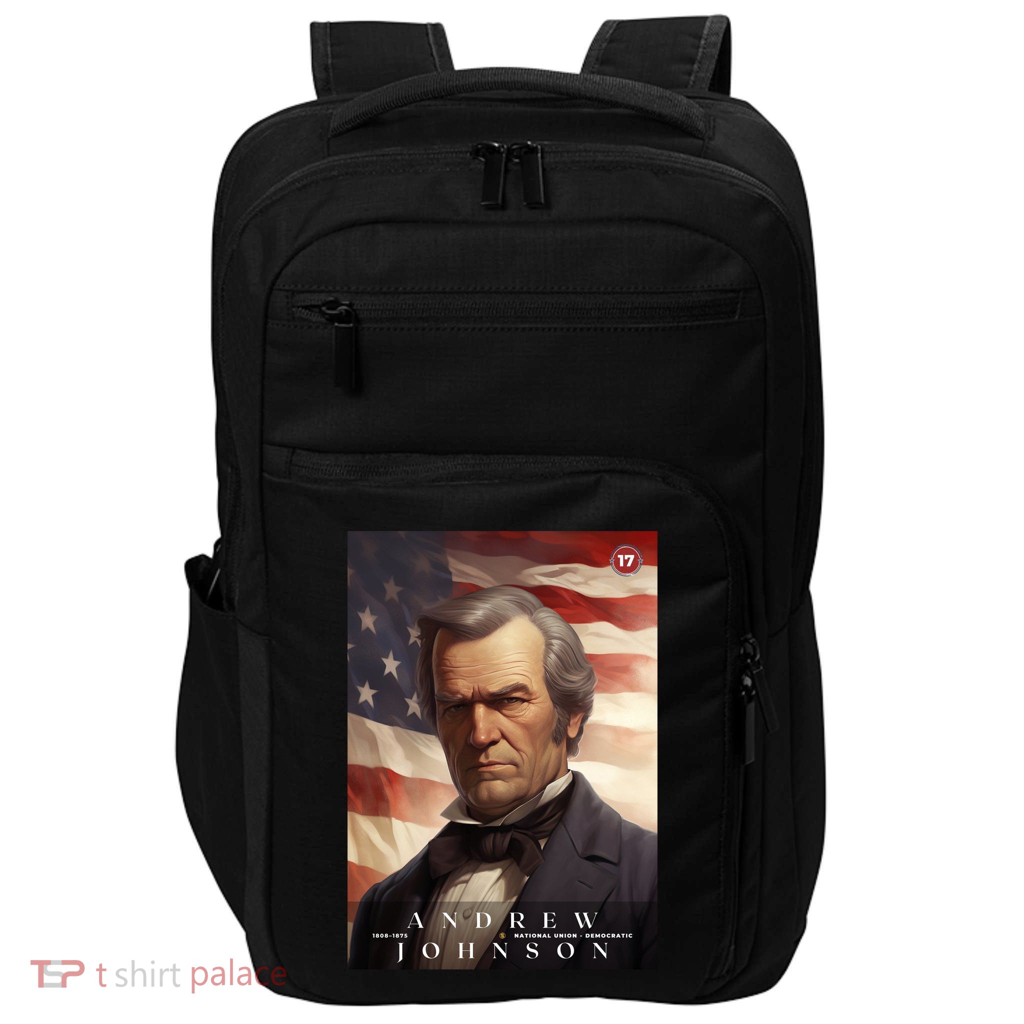 Andrew Johnson 17th President Of The United States Portrait Impact Tech Backpack