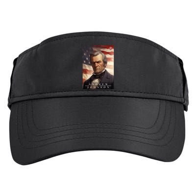 Andrew Johnson 17th President Of The United States Portrait Adult Drive Performance Visor