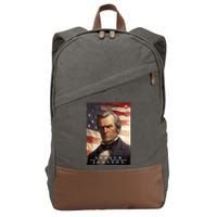 Andrew Johnson 17th President Of The United States Portrait Cotton Canvas Backpack