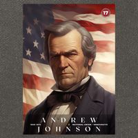 Andrew Johnson 17th President Of The United States Portrait Cotton Canvas Backpack