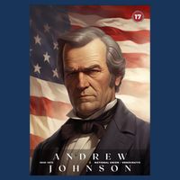 Andrew Johnson 17th President Of The United States Portrait Cooling Performance Crew T-Shirt