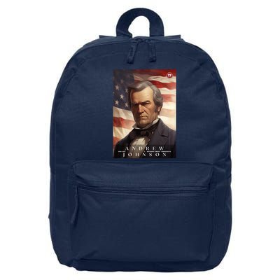 Andrew Johnson 17th President Of The United States Portrait 16 in Basic Backpack