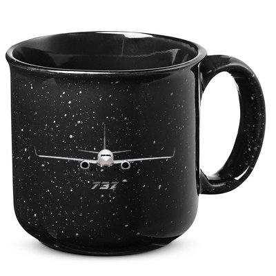 Airline Jet 737 Aircraft Passenger Aircraft 15oz Campfire Ceramic Mug