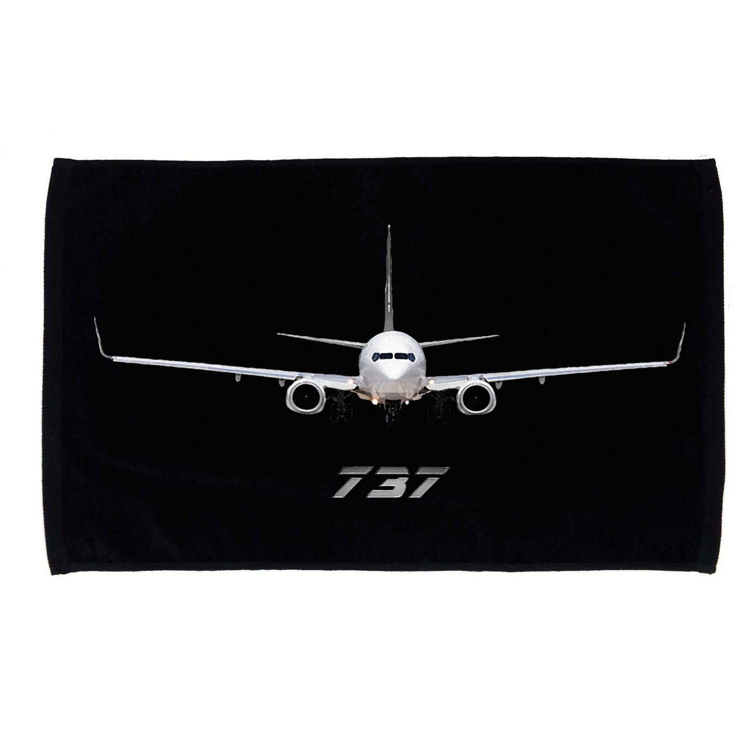 Airline Jet 737 Aircraft Passenger Aircraft Microfiber Hand Towel