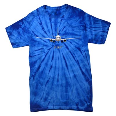 Airline Jet 737 Aircraft Passenger Aircraft Tie-Dye T-Shirt