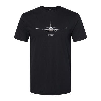 Airline Jet 737 Aircraft Passenger Aircraft Softstyle CVC T-Shirt