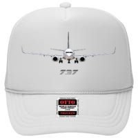 Airline Jet 737 Aircraft Passenger Aircraft High Crown Mesh Back Trucker Hat