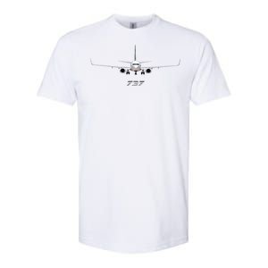 Airline Jet 737 Aircraft Passenger Aircraft Softstyle CVC T-Shirt