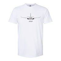 Airline Jet 737 Aircraft Passenger Aircraft Softstyle CVC T-Shirt