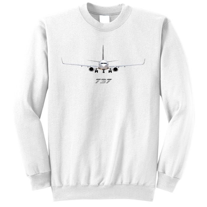 Airline Jet 737 Aircraft Passenger Aircraft Sweatshirt