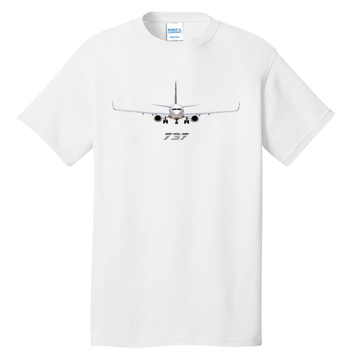 Airline Jet 737 Aircraft Passenger Aircraft Tall T-Shirt