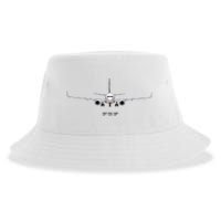 Airline Jet 737 Aircraft Passenger Aircraft Sustainable Bucket Hat