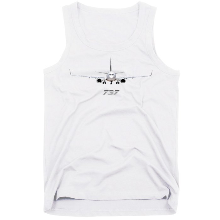 Airline Jet 737 Aircraft Passenger Aircraft Tank Top