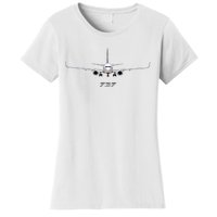 Airline Jet 737 Aircraft Passenger Aircraft Women's T-Shirt