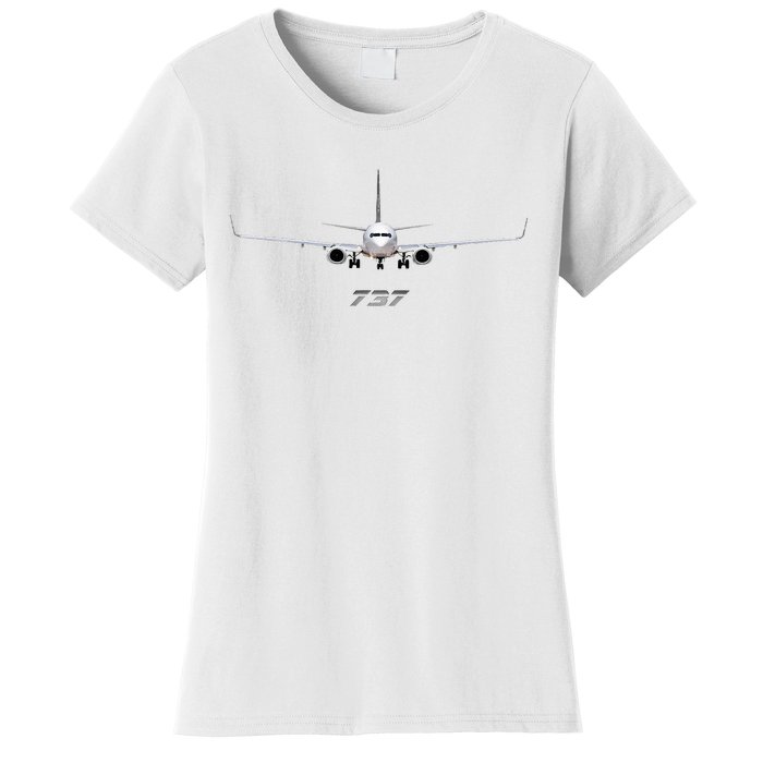 Airline Jet 737 Aircraft Passenger Aircraft Women's T-Shirt