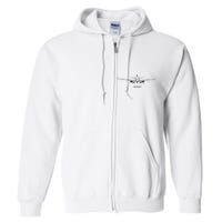 Airline Jet 737 Aircraft Passenger Aircraft Full Zip Hoodie