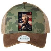 Andrew Jackson 7th President Of The United States Portrait Legacy Tie Dye Trucker Hat
